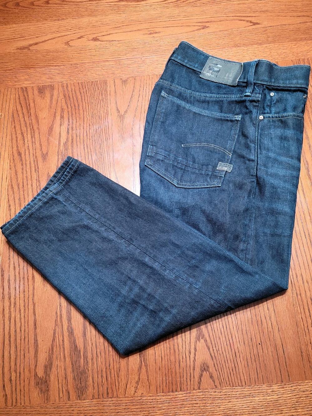 G Star Raw Jeans Womens 32x24 Blue Type 89 Boyfriend Button Fly Denim Pants